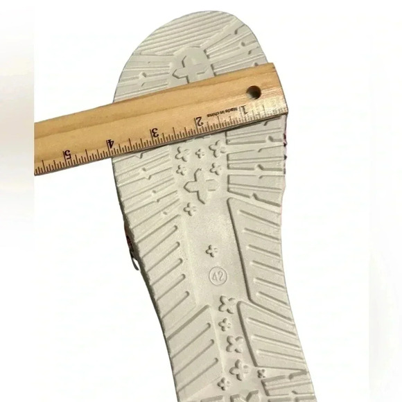 Women's Flower Pattern Flat Sandals Casual Open Toe Summertime Size 9.5 NWOT - Picture 10 of 11